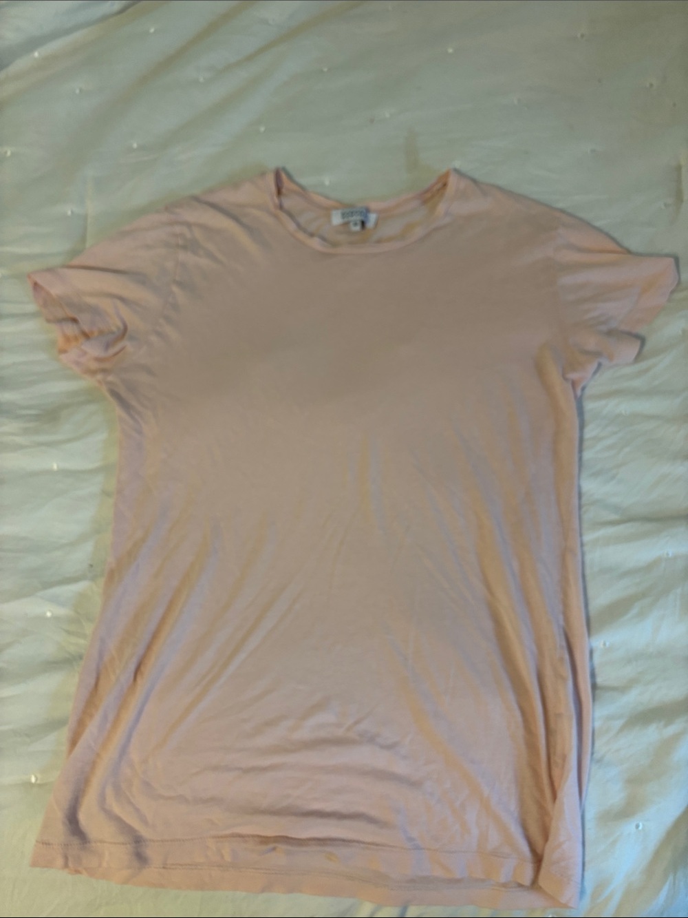 Barneys New York Light Pink Short Sleeve Crew Tee